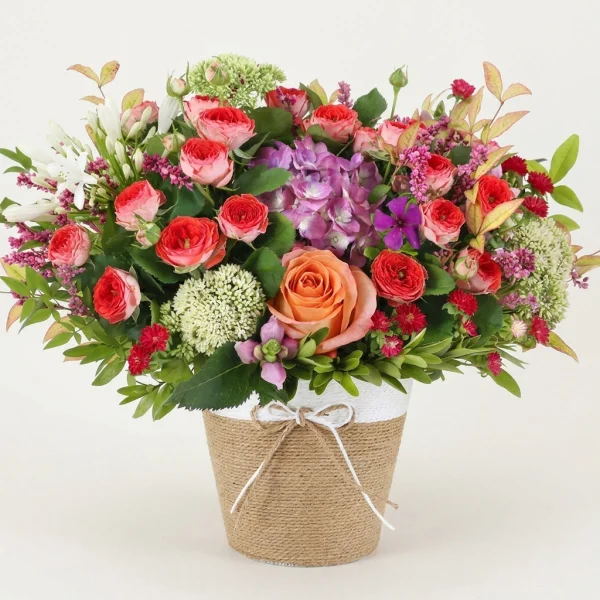Sunlit Blossoms Basket