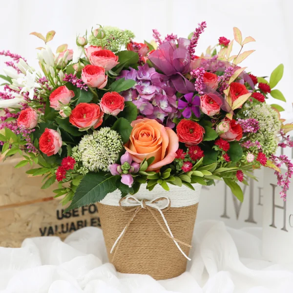 Sunlit Blossoms Basket 2