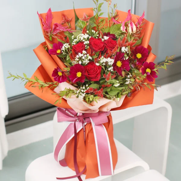 Crimson Sunset Bouquet 5