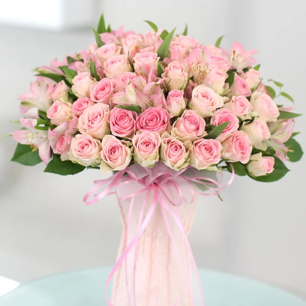 Blushing Elegance Bouquet 6